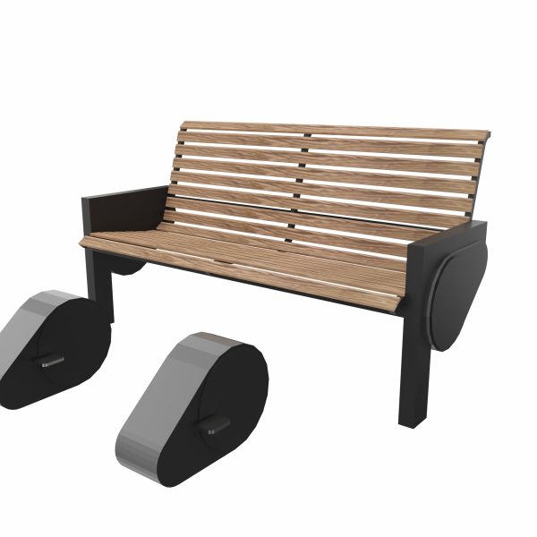 ławka USB + drewno