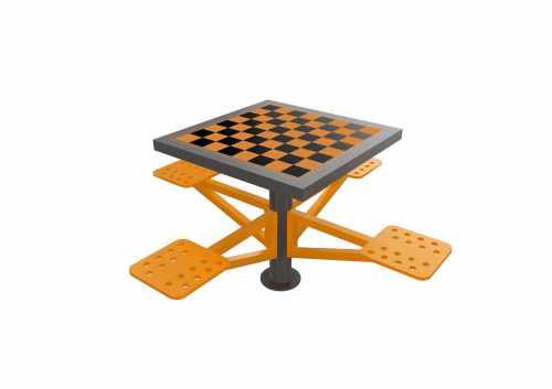 szachy pomaranczowo grafitowy